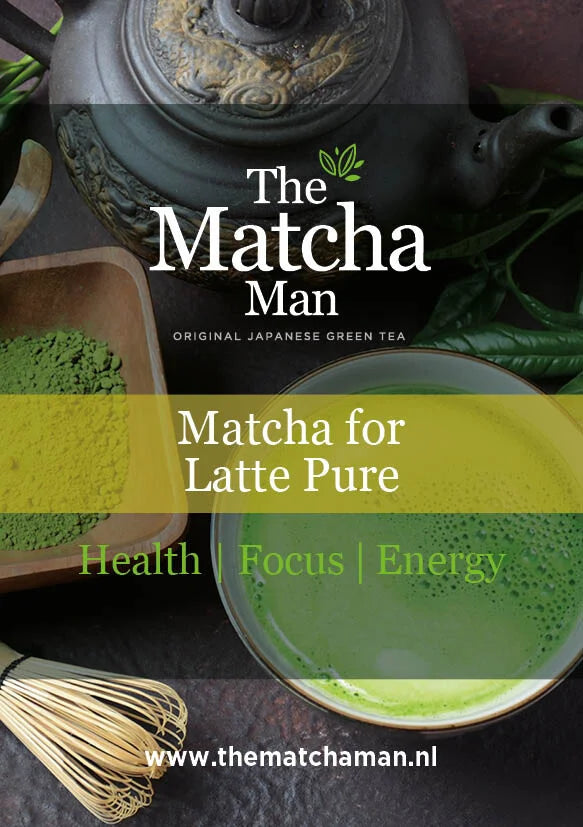 etiket van 'Matcha for Latte Pure' van The Matcha Man