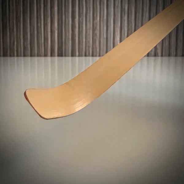 detail van een bamboelepel