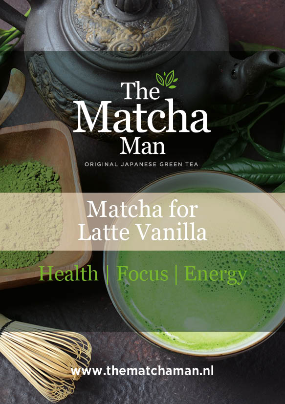 etiket 'Matcha for Latte Vanilla' van The Matcha Man